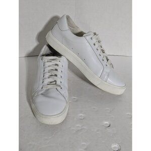 Women's 7 Sam Edelman Ethyl White Solid Sneakers Shoes Medium Lace Up Casual